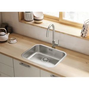 ROCA PORTO A870R10500 Fregadero sobre encimera hecho en acero inoxidable con diseño de una cubeta - MerkiMarket