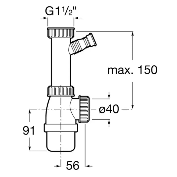Roca E Fregadero de una cubeta con escurridor en lateral derecho y medidas de 80x50cm - MerkiMarket