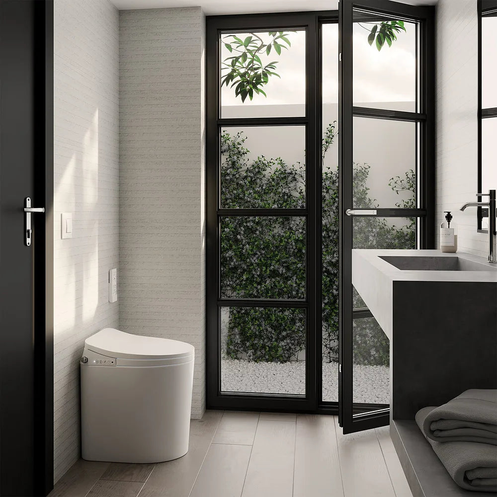 Asiento de Inodoro Inteligente Bidet Tapa y asiento inteligente universal para inodoro con la taza en forma de U Deluxe Pro Nashi - Vista 5