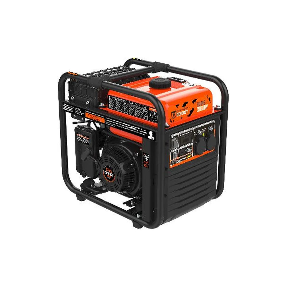 Generador Eléctrico a Gasolina Inverter Monofásico 3,8 KW Rodas Genergy - Vista 1
