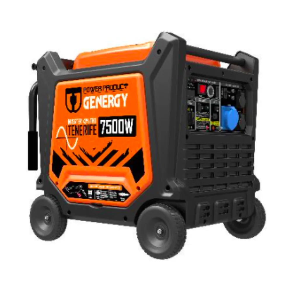 Generador Eléctrico a Gasolina Inverter Insonorizado Monofásico 7500W Tenerife Genergy - Vista 1
