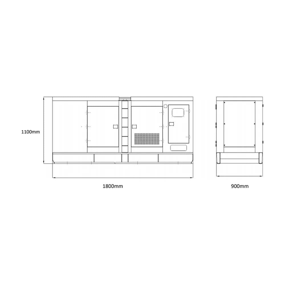 Grupo Electrógeno Diésel Insonorizado Monofásico 11 KW GDS14M Genergy - Vista 5