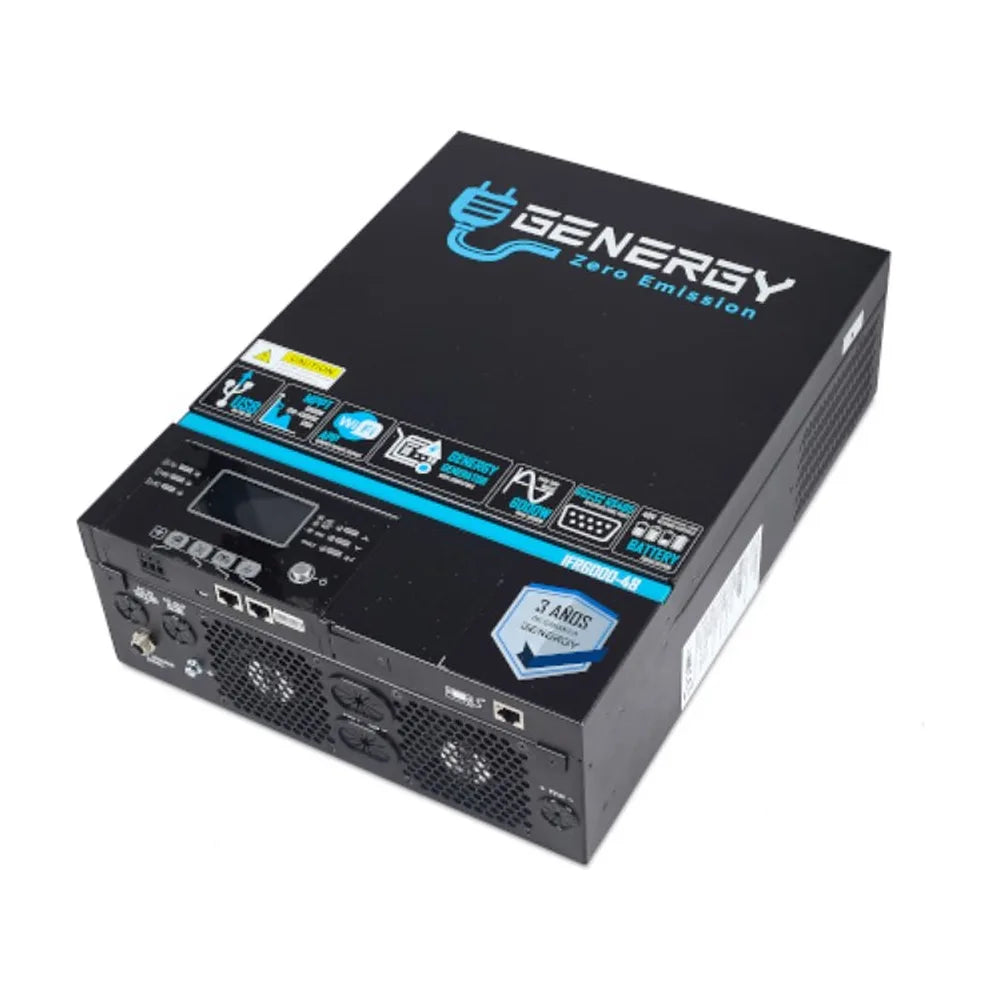 Inversor Solar Híbrido 48V IRF6000 Genergy - Vista 1