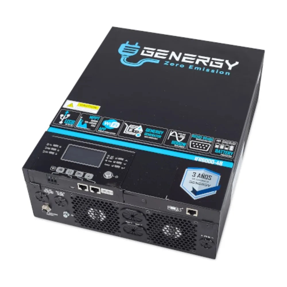 Inversor Solar Híbrido 48V IRF6000 Genergy - Vista 3