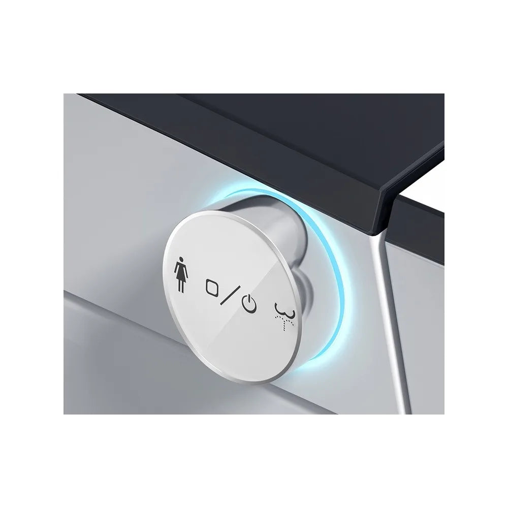 Inodoro Japonés Inteligente con sensor automático fabricado en cerámica blanca Ovian Plus Nashi - Vista 13
