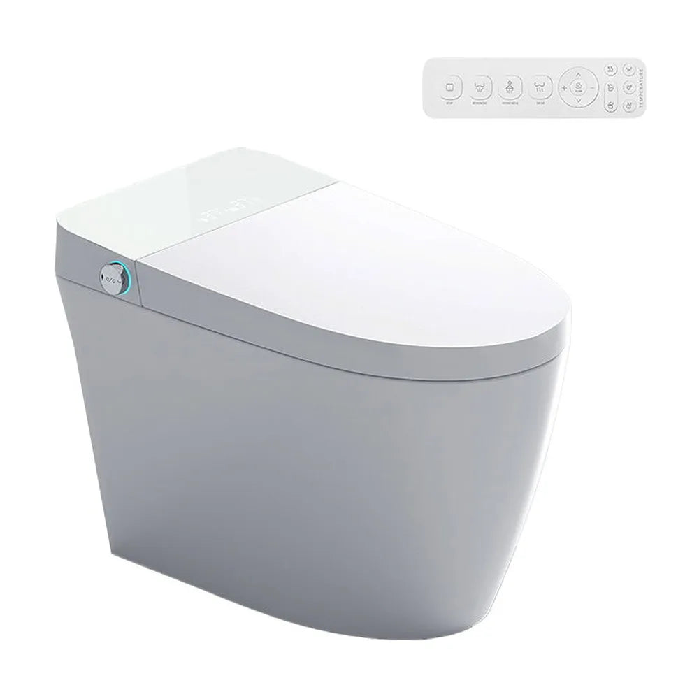 Inodoro Japonés Inteligente con sensor automático fabricado en cerámica blanca Ovian Plus Nashi - Vista 1