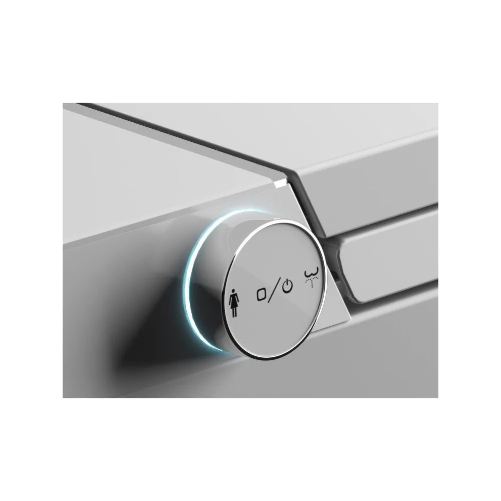 Inodoro Japonés Inteligente con sensor automático fabricado en cerámica blanca Ovian SE Nashi - Vista 11