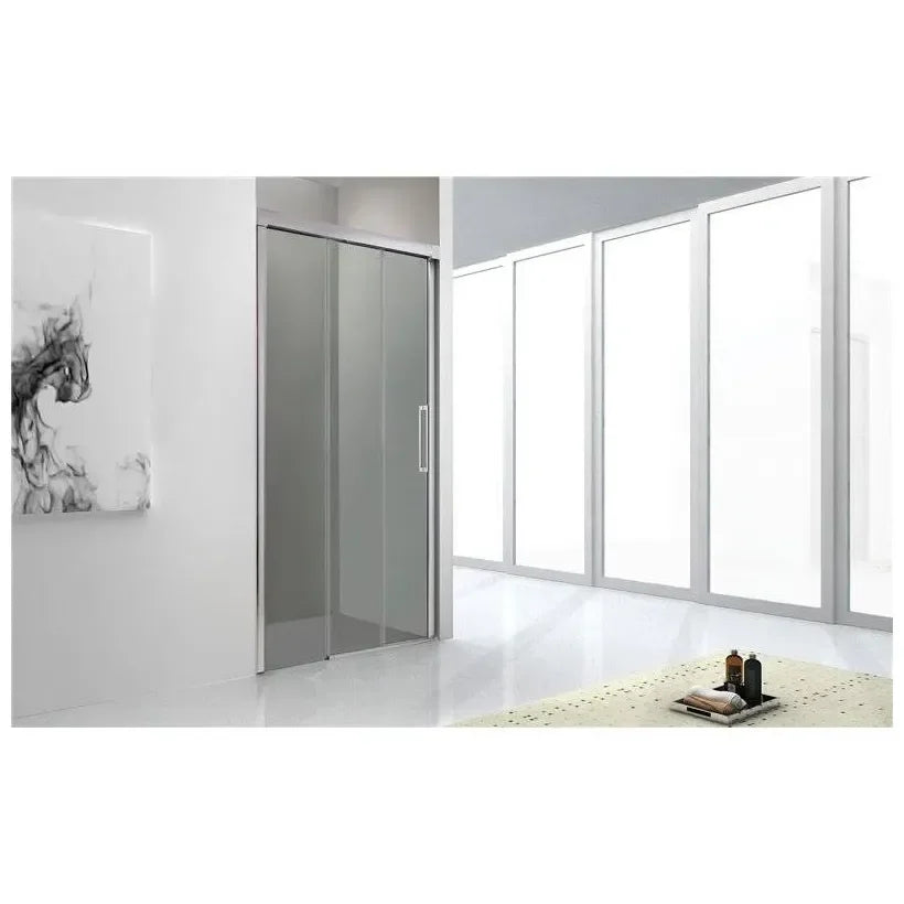 GME TRIO Paroi frontale de 2 feuilles coulissantes fabriquée en verre trempé de sécurité