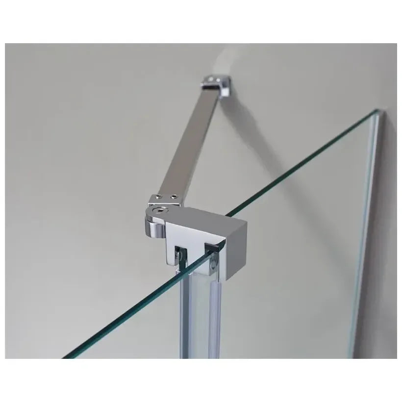 Mampara de ducha de tipo angular con 2 puertas correderas y 2 puertas fijas de GME