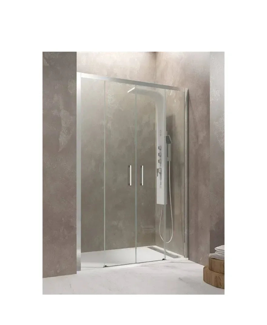 GME AKTUAL Paroi frontale à deux portes coulissantes fabriquée en verre trempé de sécurité