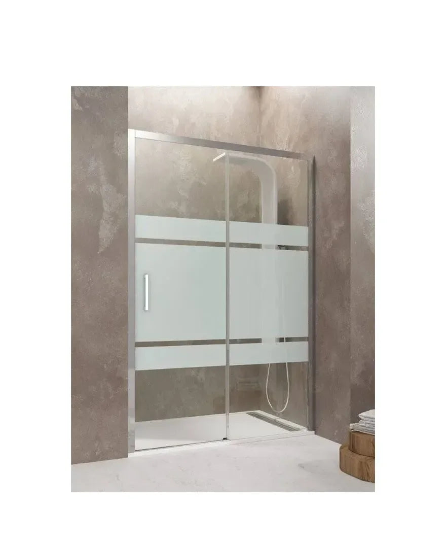 GME AKTUAL Paroi frontale avec 1 porte coulissante fabriquée en verre sérigraphié