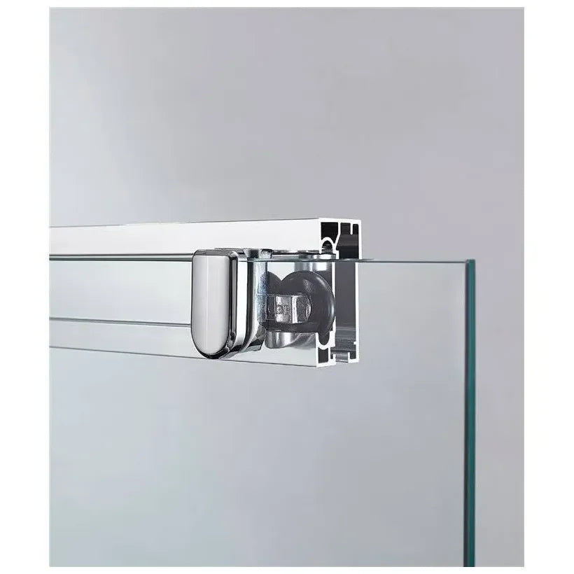 GME BASIC BLANCO Cabine de douche angulaire avec porte coulissante et une fixe