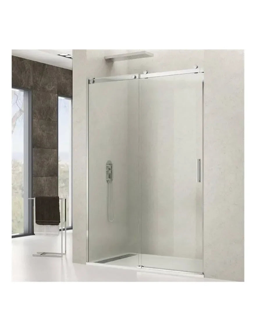 GME ROTARY Paroi frontale 1 coulissante avec profilés et accessoires en acier inoxydable