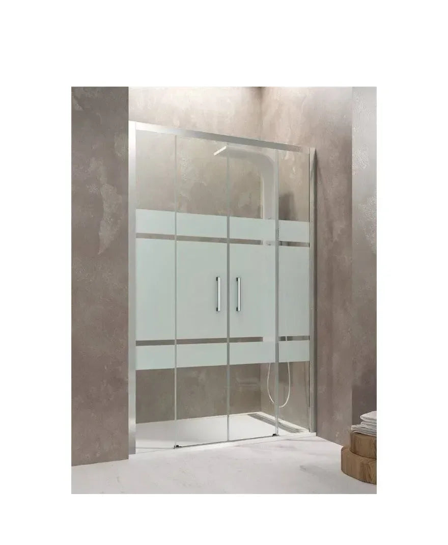 GME AKTUAL Paroi frontale à portes coulissantes fabriquée en verre sérigraphié