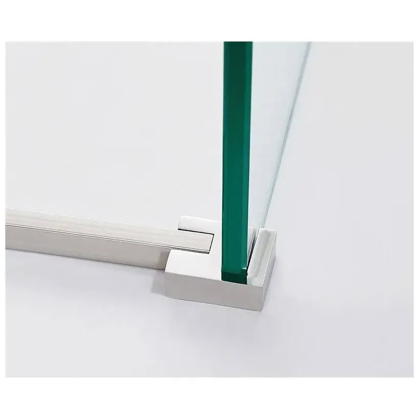 Mampara angular corredera fabricada en vidrio templado de seguridad de 6 mm de GME