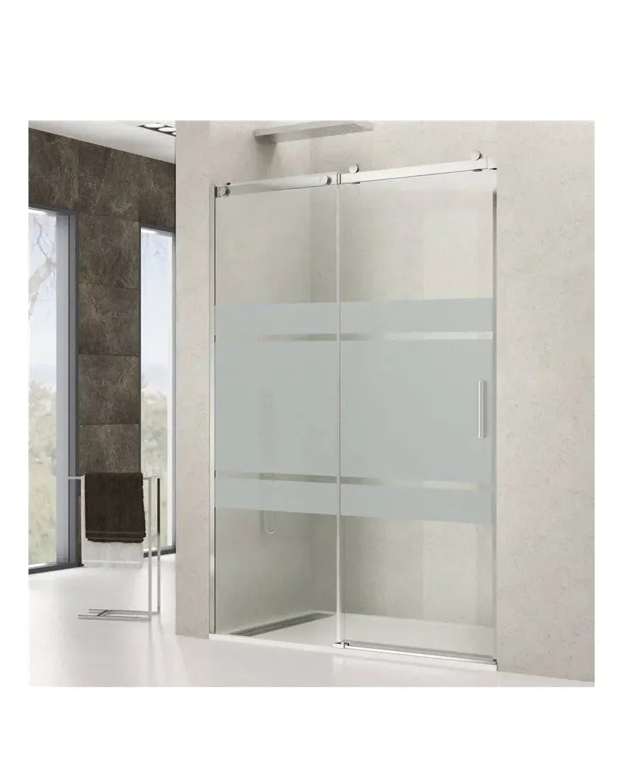 GME ROTARY Paroi frontale à panneaux coulissants fabriquée en verre sérigraphié