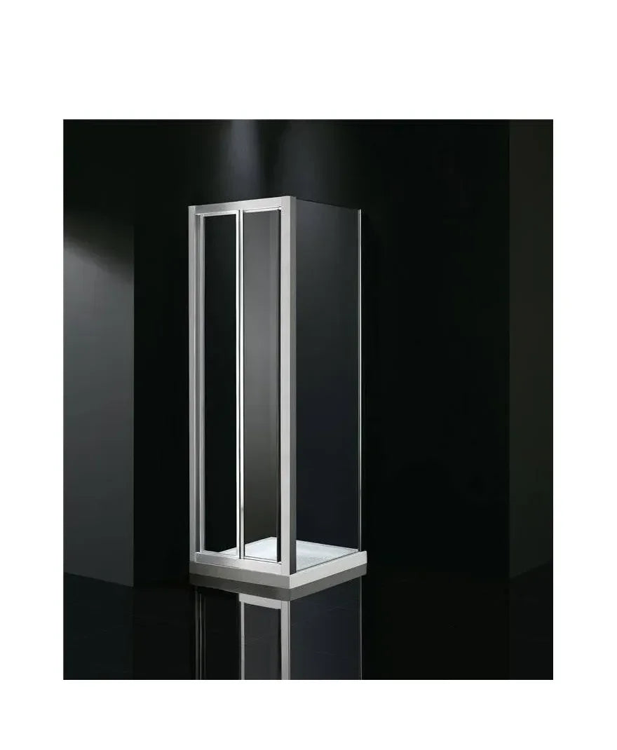 GME AKORD Paroi angulaire à feuilles pliantes fabriquée en verre trempé de sécurité de 4 mm