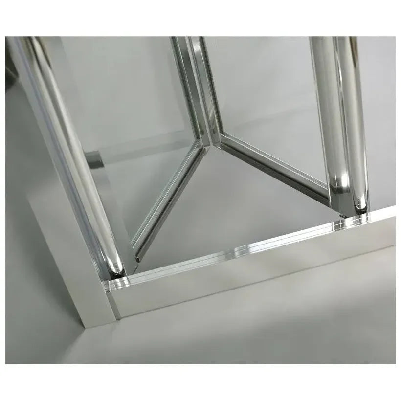 Mampara angular de hojas plegables fabricada en vidrio templado de seguridad de 4 mm de GME