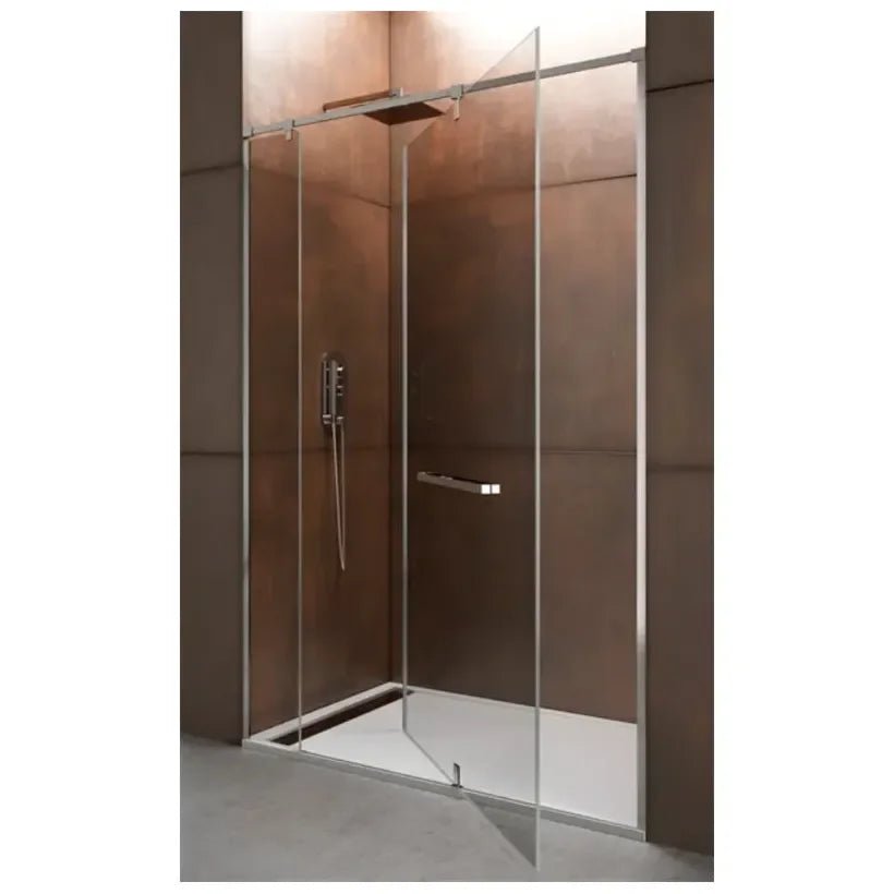 GME COMBI B Paroi de douche de type frontal avec 1 panneau fixe et 1 battant pivotant de 201 cm de hauteur