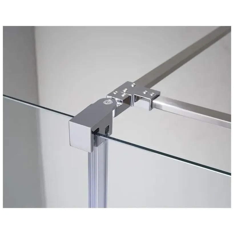 GME VITRO Paroi de douche de type frontal avec 2 panneaux fixes et une porte coulissante