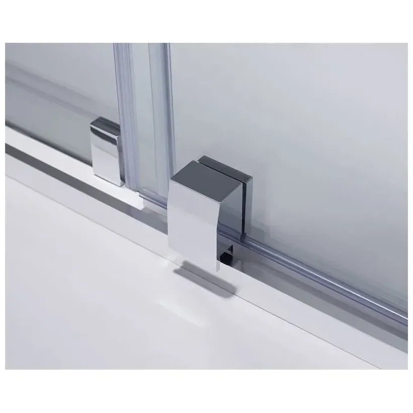 GME VITRO Paroi de douche de type frontal avec 2 panneaux fixes et une porte coulissante