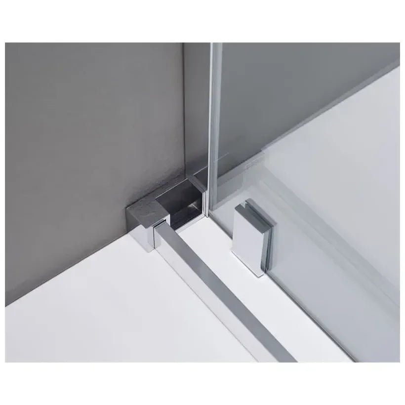 GME VITRO Paroi de douche de type frontal avec 2 panneaux fixes et une porte coulissante