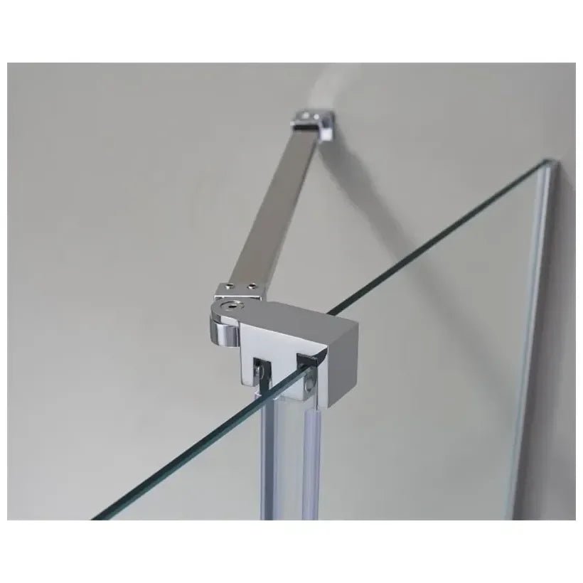 GME VITRO Paroi de douche de type frontal avec 2 panneaux fixes et une porte coulissante