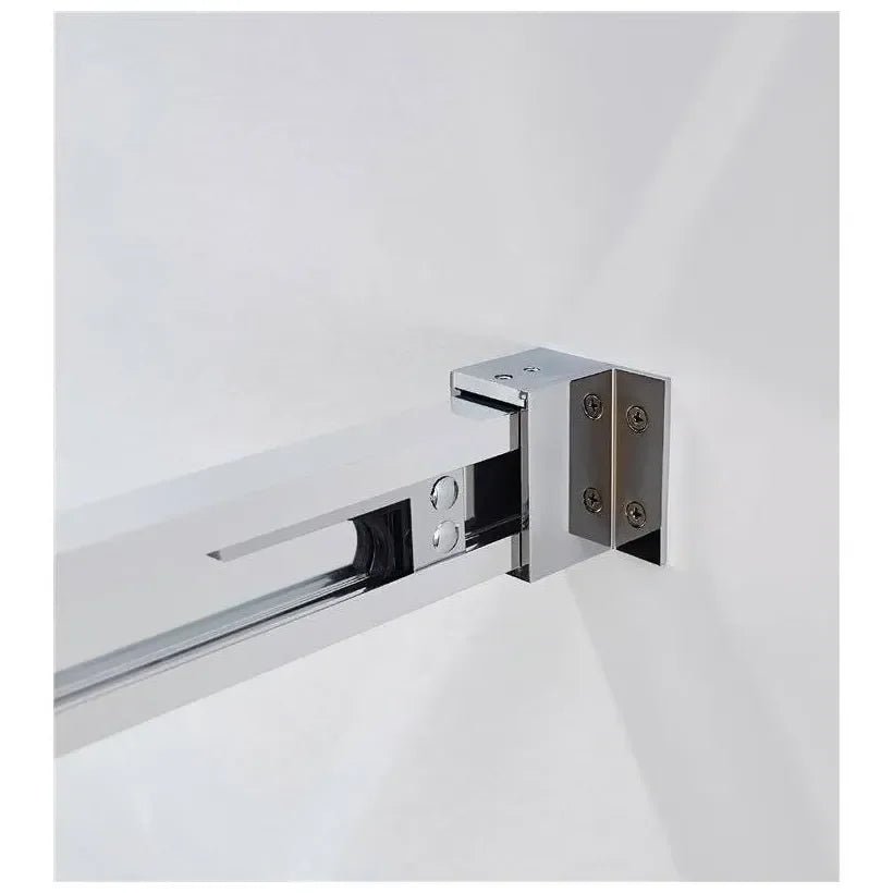 GME BASIC BLANCO Paroi de douche angulaire avec 2 panneaux fixes et 2 portes coulissantes