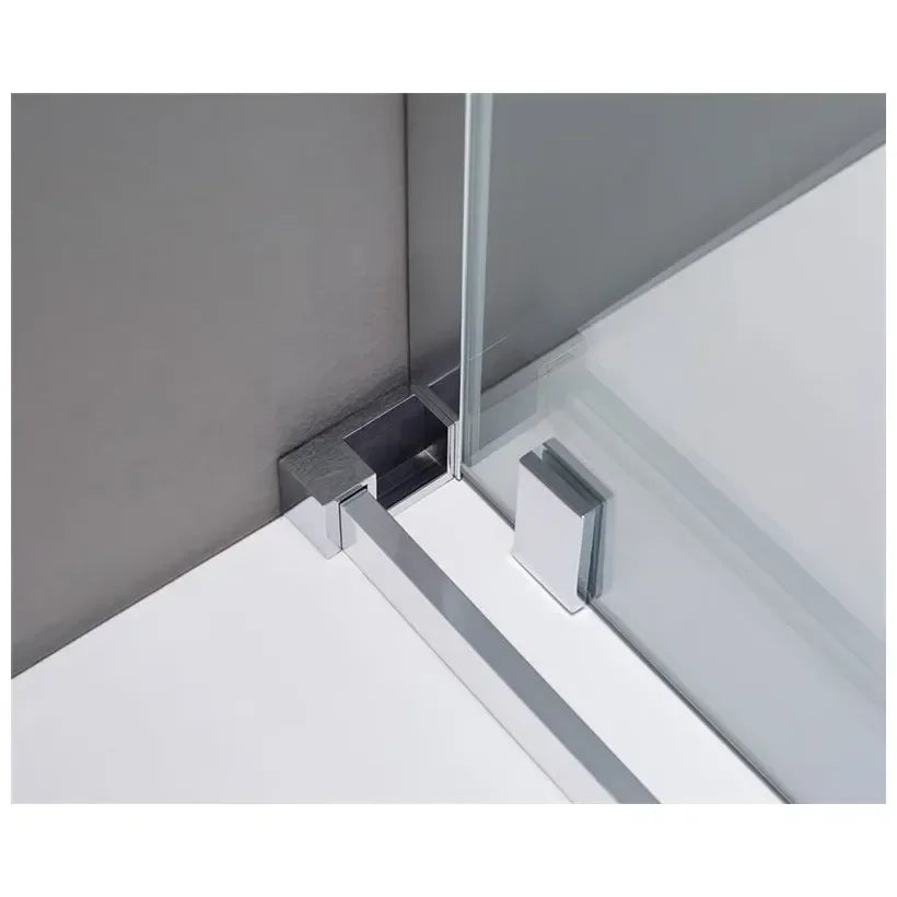 Mampara frontal 1 puerta corredera y 1 hoja fija de 95 a 180 cm de ancho de GME