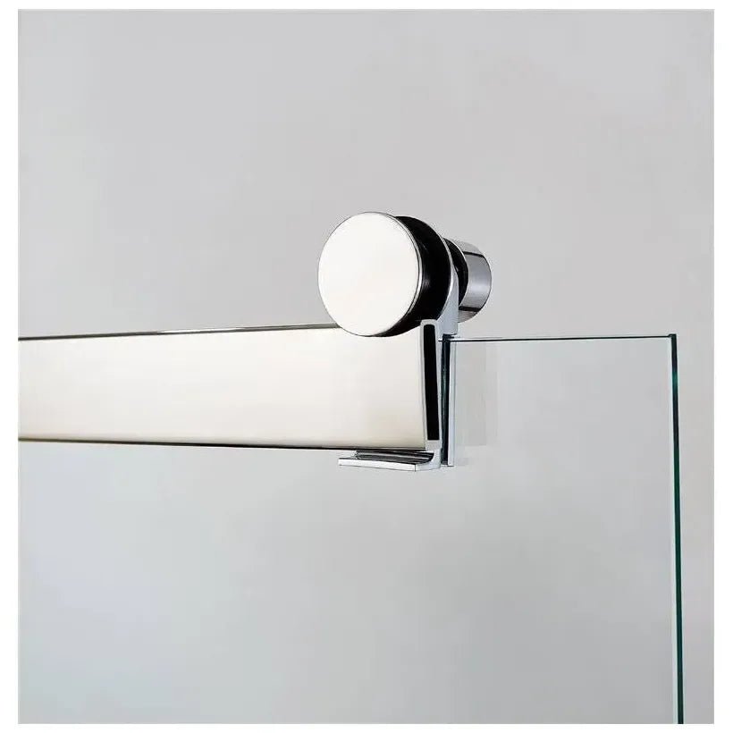 GME ROTARY Mampara angulaire avec 2 panneaux coulissants fabriquée en verre trempé de sécurité de 6 mm