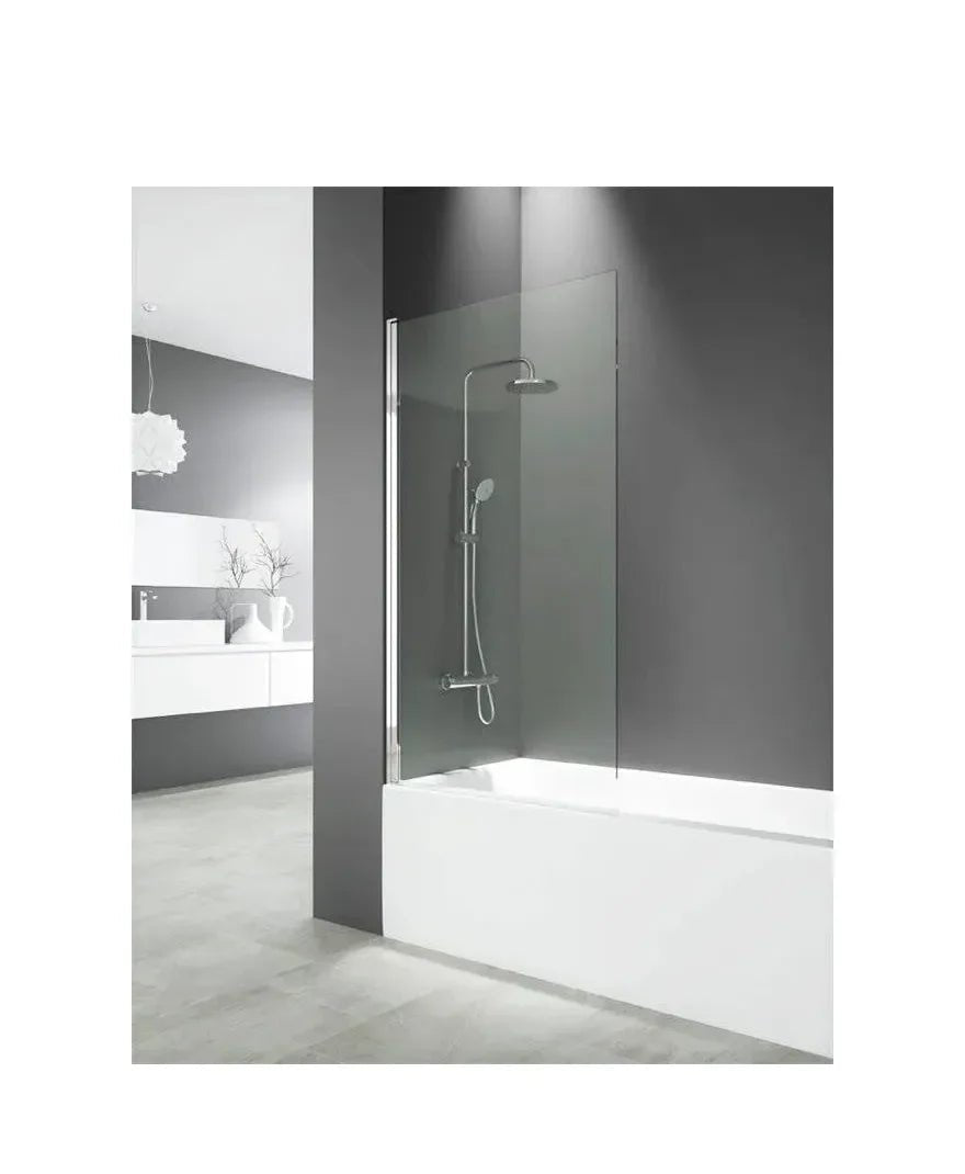Mampara para bañera de tipo frontal abatible fabricada en vidrio templado OPEN de GME