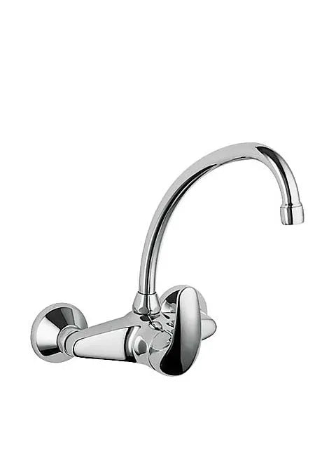 Grifería monomando para mural con caño de latón cromado Cocina Basic TRES 0