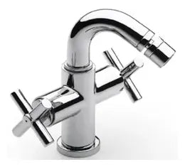 Grifo bimando de bidet con caño giratorio acabado cromado Loft Roca 0
