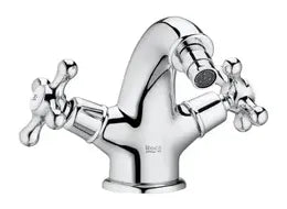 Grifo bimando de caño fijo para bidet con acabado cromado Carmen Roca 0
