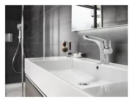 Grifo con monomando lateral de lavabo con acabado cromado Insignia Roca 2