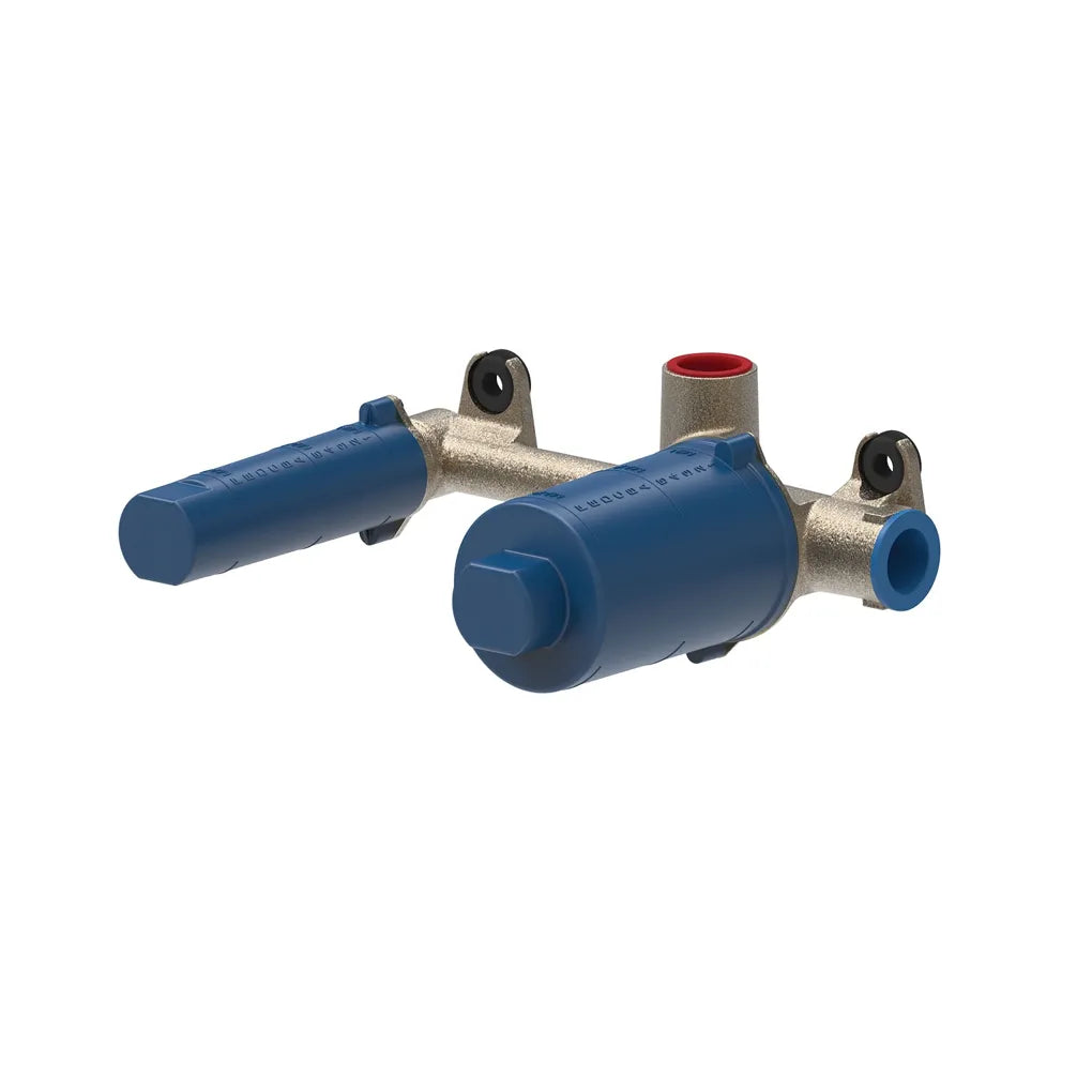 Grifo con monomando para lavabo con instalación empotrada con amortiguadores acústicos Slim Tres 1