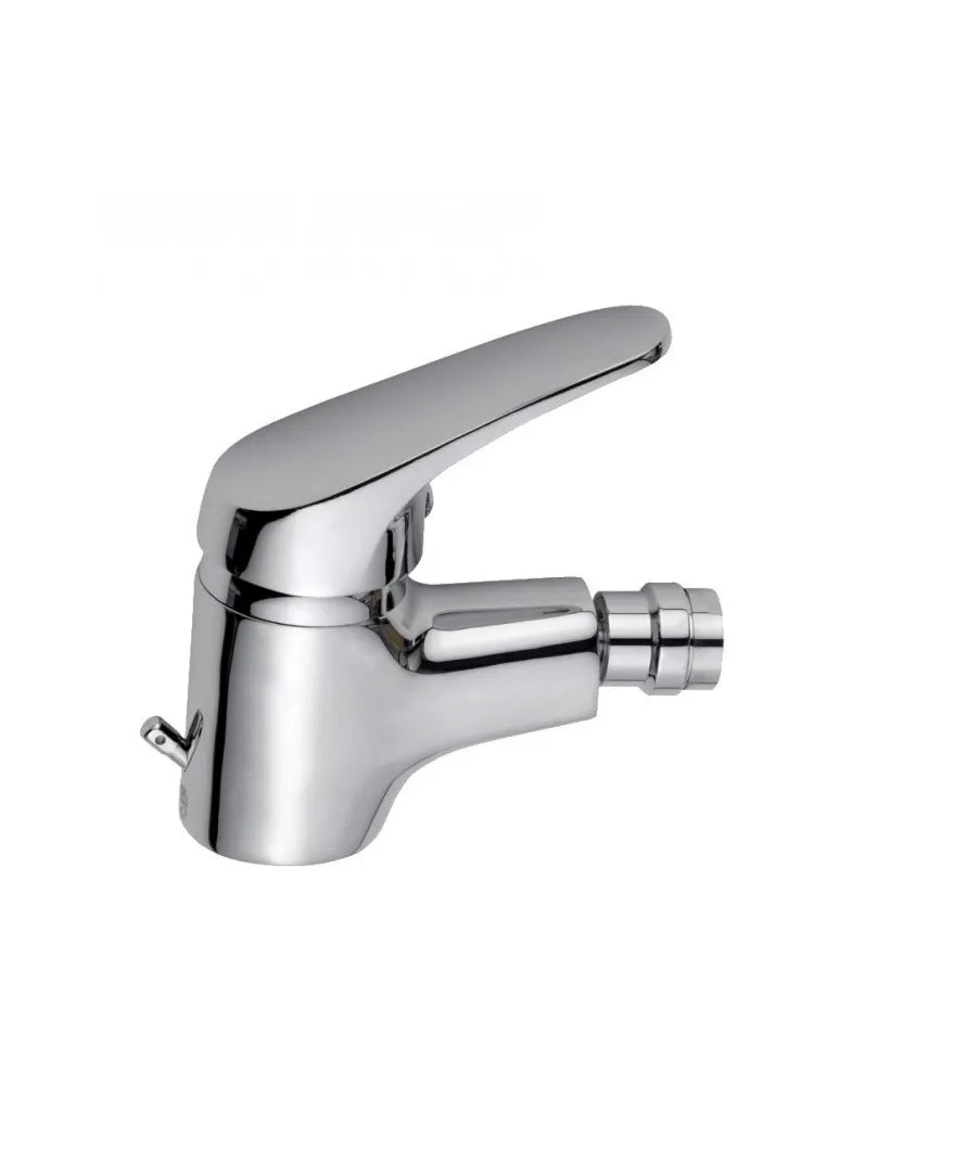 Grifo de bidé monomando cromado de latón con 12,5cm alto Base de Aquore 0