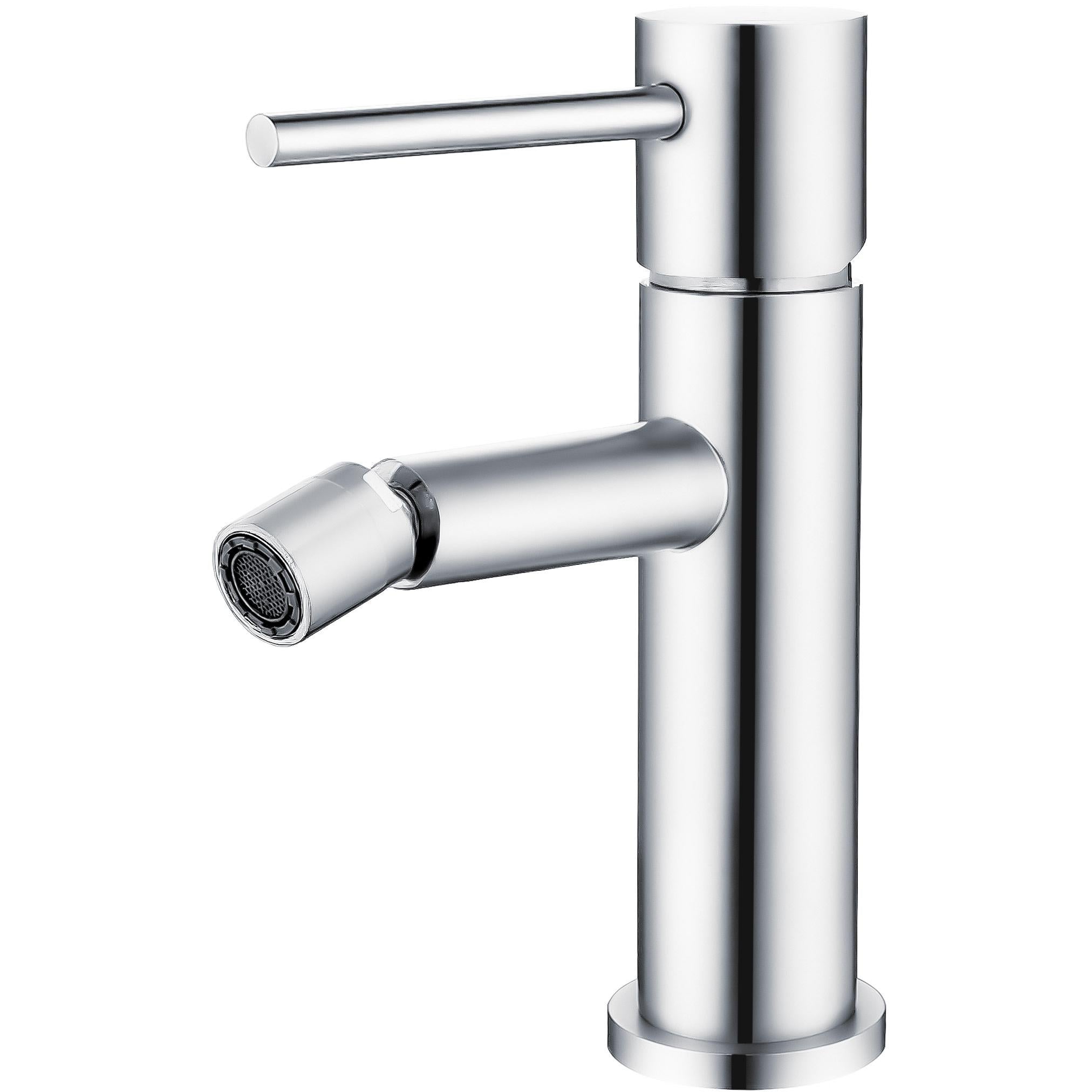 Grifo de bidet monomando redondo cromado Ebro de Valaz 0