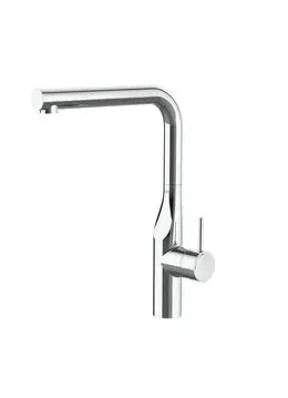 Grifo de cocina monomando con caño giratorio de acabado cromo Glera Roca 0
