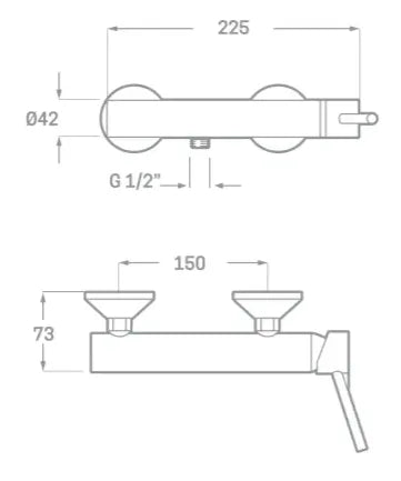 Grifo de ducha de diseño ARENA de Källa 1