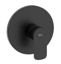 Grifo de ducha de pared monocomando con acabado negro mate Cala Roca 0
