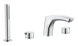 Grifo de instalación sobre repisa de baño ducha con acabado cromado Insignia Roca 0