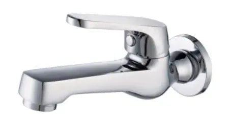 Grifo de lavabo a pared de latón con acabado cromado One Källa 0