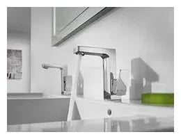 Grifo de lavabo con monomando integrado y maneta lateral con acabado cromado L90 Roca 2