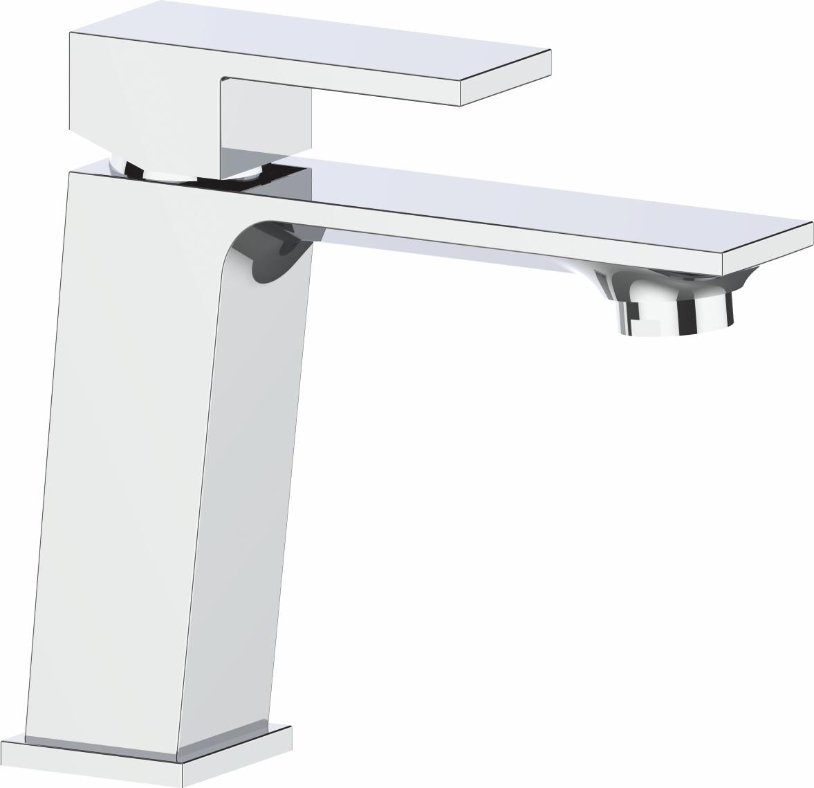 Grifo de lavabo cuadrado monomando cromado Carrion de Valaz 0