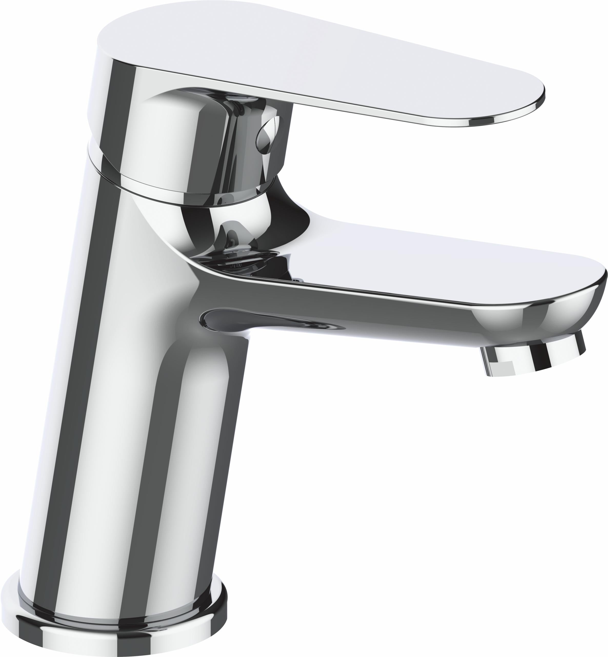 Grifo de lavabo curvo monomando cromado diseño elegante Pisuerga de Valaz 0