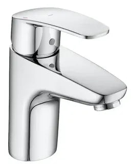 Grifo de lavabo de cuerpo liso con acabado cromado Monodin-N Roca 0