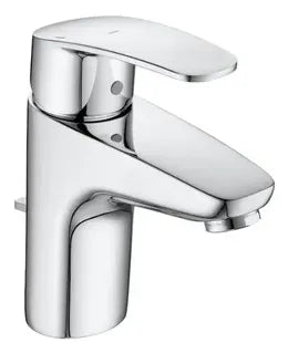 Grifo de lavabo fabricado en latón con acabado cromado y desagüe automático Monodin-N Roca 0