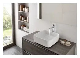 Grifo de lavabo monomando con desagüe automático acabado cromado Naia Roca 1