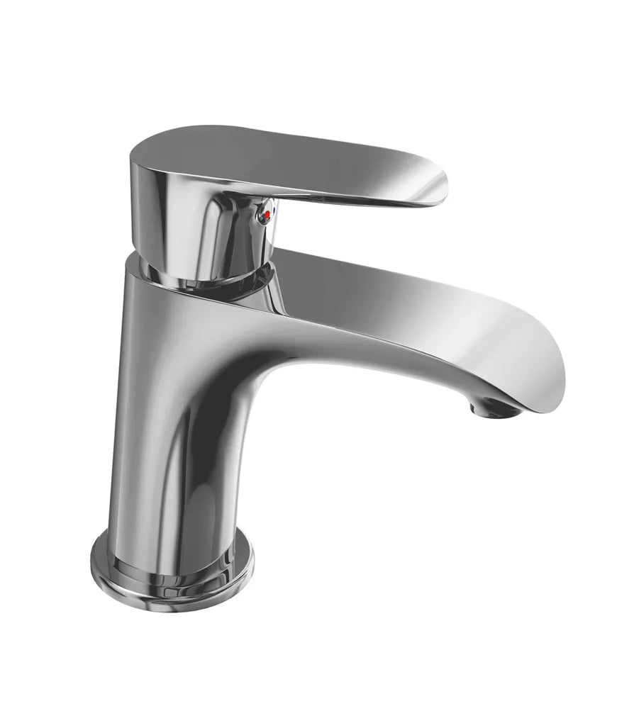 Grifo de lavabo monomando de latón cromado Dann de Kassandra 0